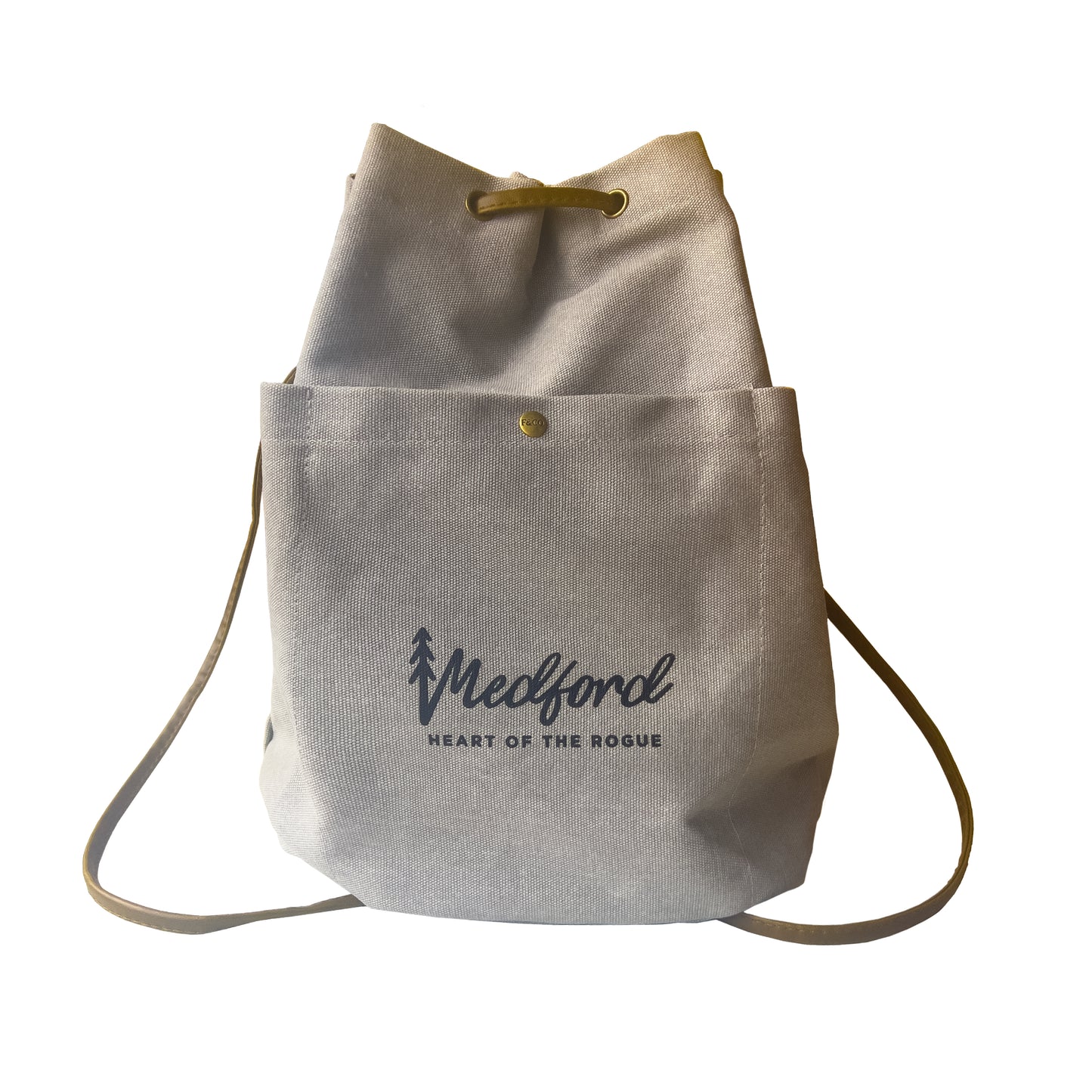Gray Canvas Tote Backpack