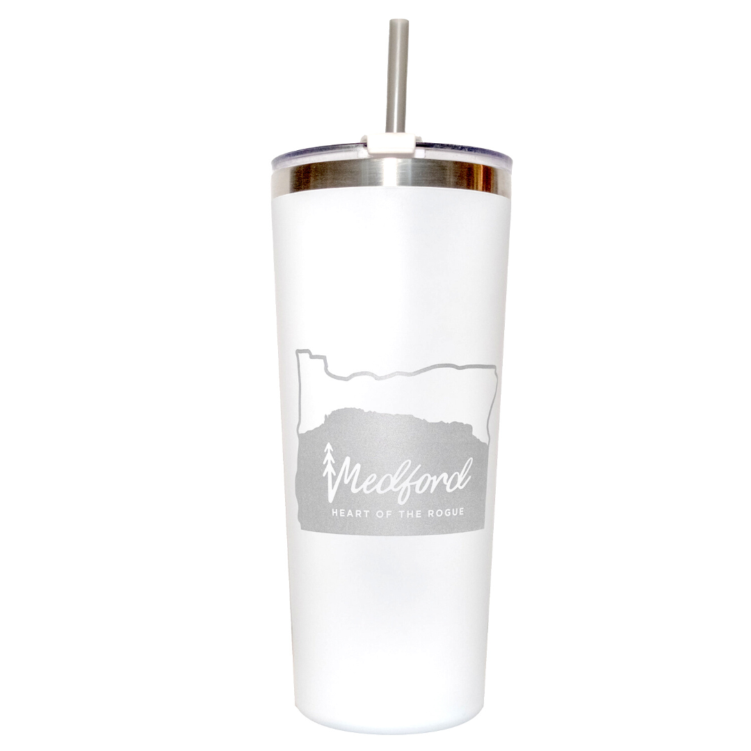 Oregon State Table Rock Stainless Steel Tumbler White