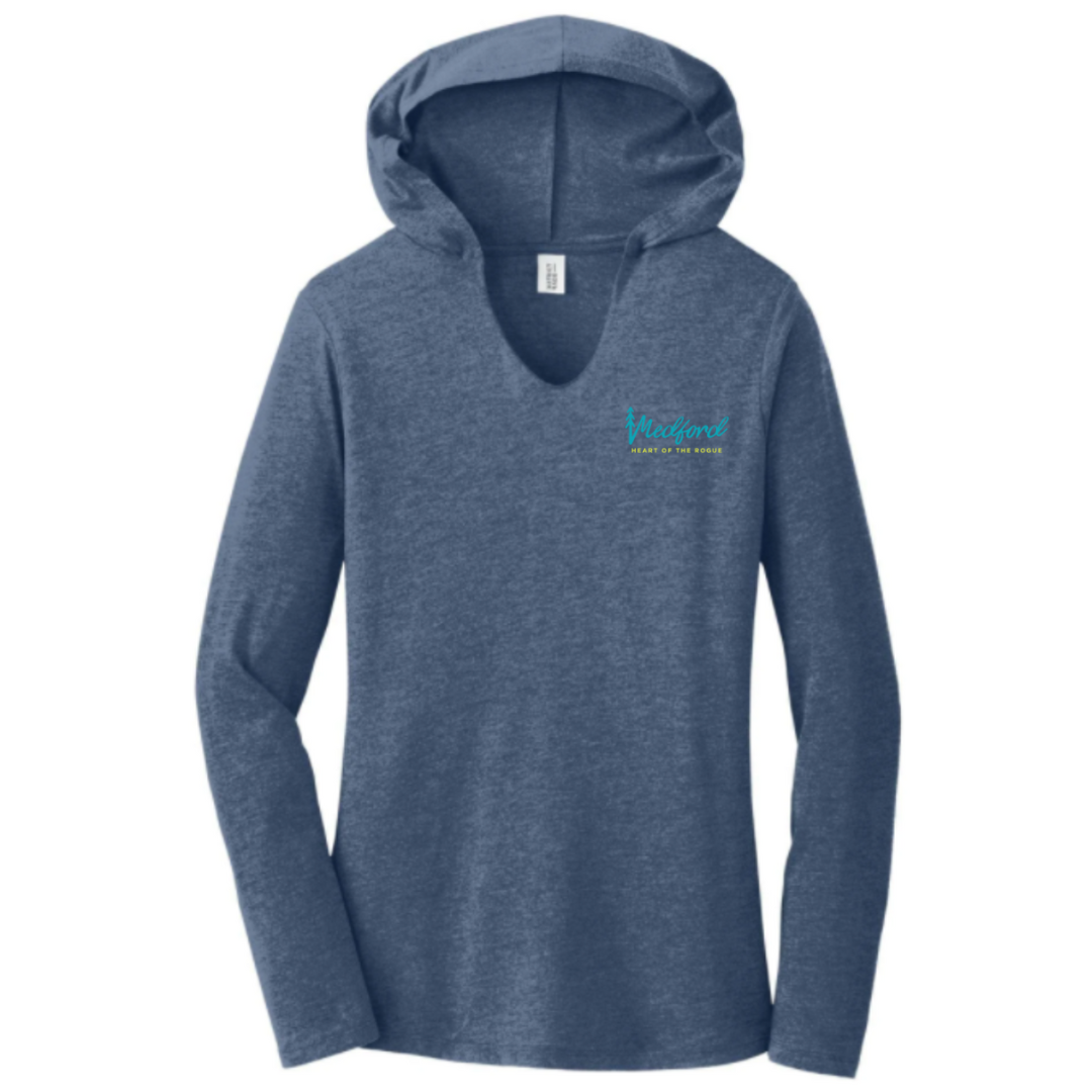 Ladies Hooded Long Sleeve Tee