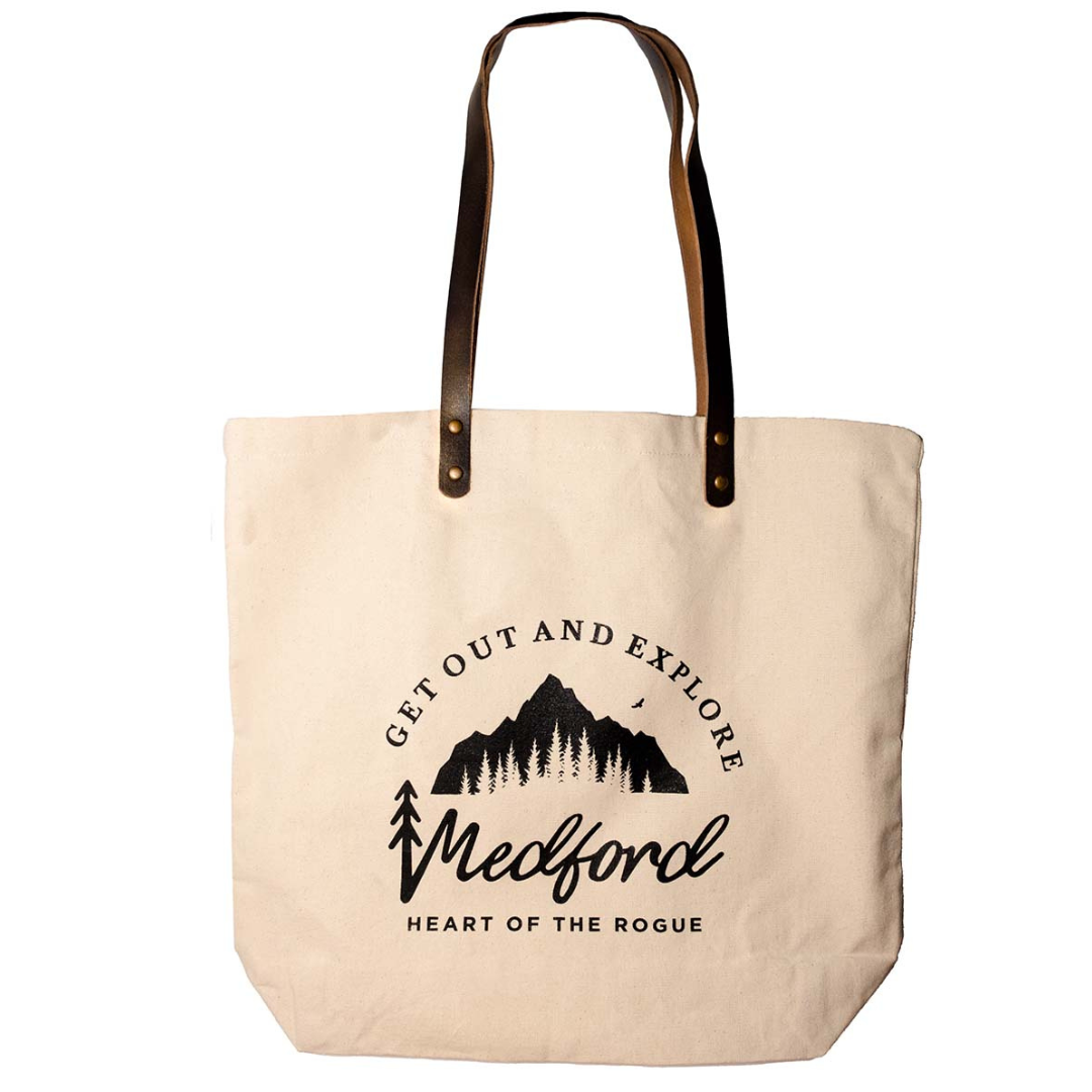 Leather Strap Medford Mountain Tote