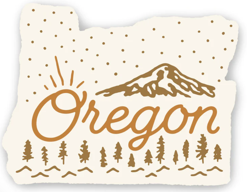 OR Mt. Hood Die Cut Postcard