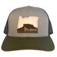 Oregon State Table Rock Leather Patch Snapback Hat