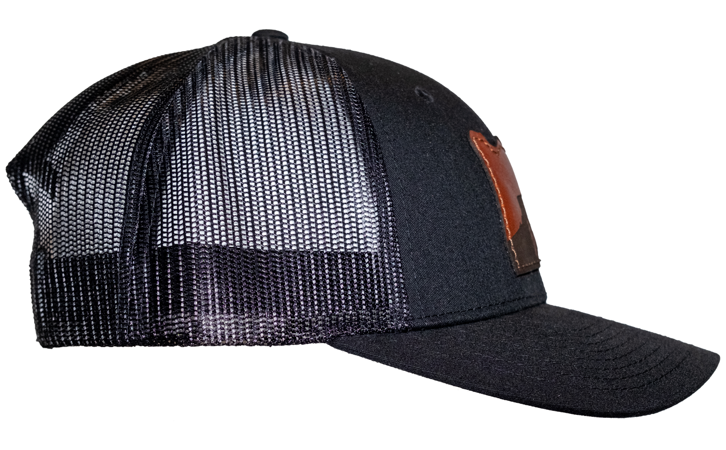Oregon State Table Rock Leather Patch Snapback Hat Black