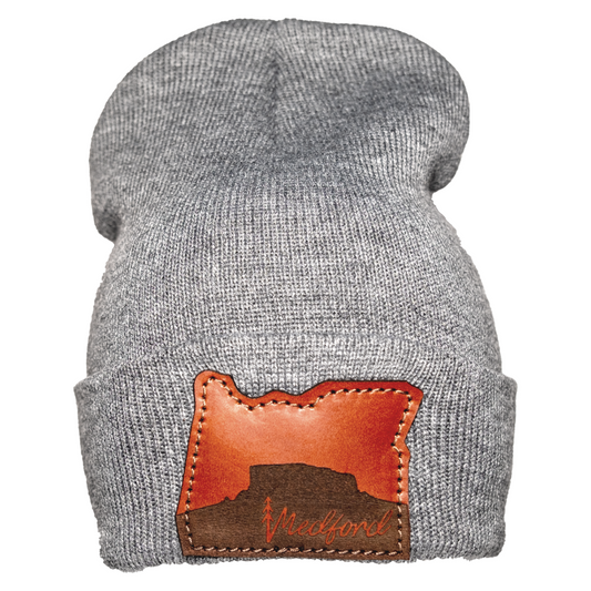 Oregon State Table Rock Leather Patch Beanie